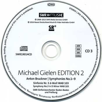 10CD/Box Set Anton Bruckner: Symphonies No.1-9, Michael Gielen Edition Vol. 2 1968-2013