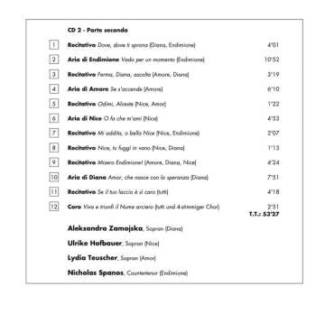 2CD Lydia Teuscher: Endimione