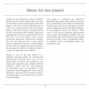 CD Michael Nyman: Music For Two Pianos