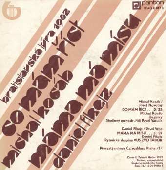 SP Michael Kocáb: Co Mám Říct / Máma Má Mísu