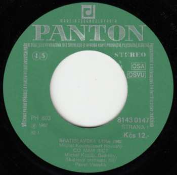 SP Michael Kocáb: Co Mám Říct / Máma Má Mísu