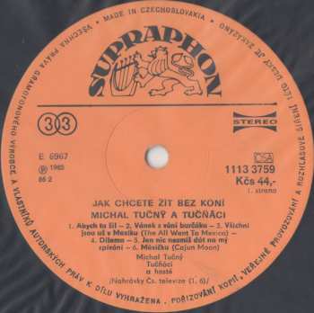 LP Michal Tučný: Jak Chcete Žít Bez Koní