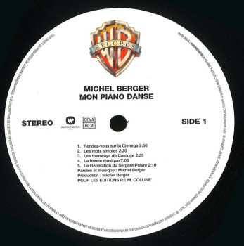 LP Michel Berger: Mon Piano Danse