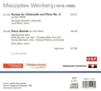 CD Mieczysław Weinberg: Sonata For Violoncello And Piano No. 2 · Piano Quintet