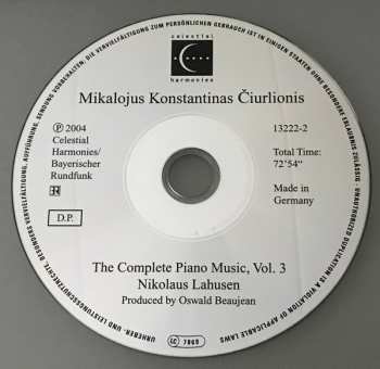 5CD/Box Set Mikalojus Konstantinas Ciurlionis: The Complete Piano Music