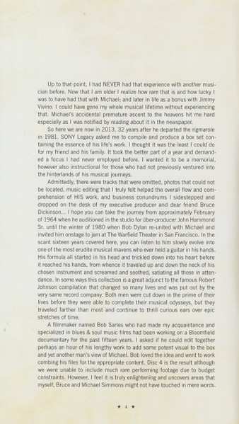 3CD/DVD/Box Set Mike Bloomfield: From His Head To His Heart To His Hands