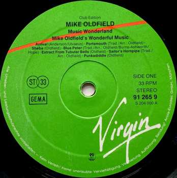 LP Mike Oldfield: Music Wonderland