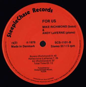 LP Mike Richmond: For Us