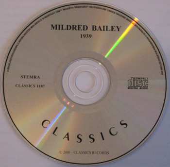 CD Mildred Bailey: 1939