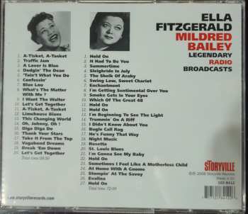 2CD Ella Fitzgerald: Legendary Radio Broadcasts