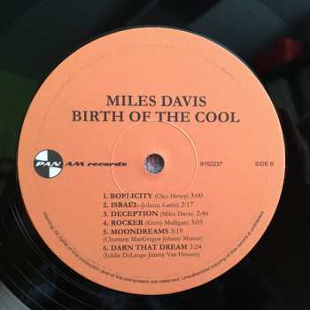 LP Miles Davis: Birth Of The Cool