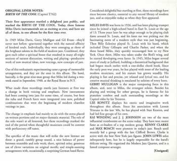 CD Miles Davis:  Birth Of The Cool DLX