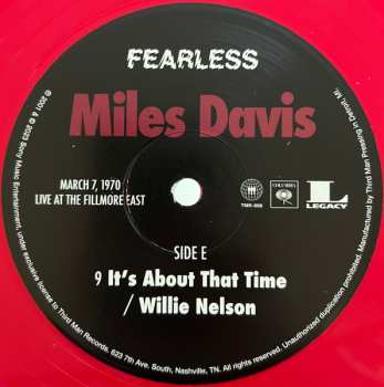 3LP/SP Miles Davis: Fearless (March 7, 1970 Live At The Fillmore East) CLR | LTD