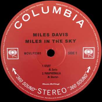 LP Miles Davis: Miles In The Sky
