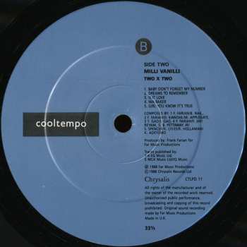 2LP Milli Vanilli: 2 x 2