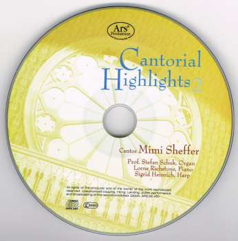 CD Mimi Sheffer: Cantorial Highlights 2 – Revival Of Synagogue Music In Europe (Belebung Synagogaler Musik In Europa)