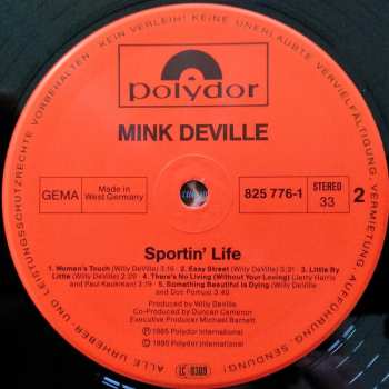 LP Mink DeVille: Sportin' Life