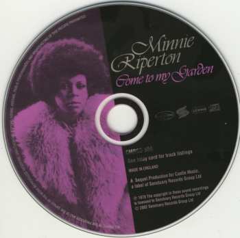 CD Minnie Riperton: Come To My Garden