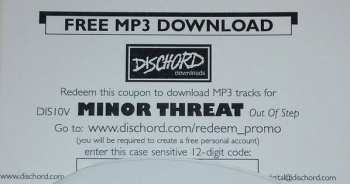 LP Minor Threat: Out Of Step