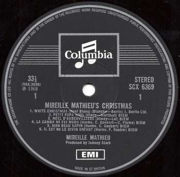 LP Mireille Mathieu: Mireille Mathieu's Christmas