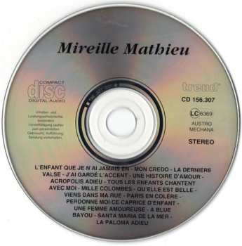 CD Mireille Mathieu: Mireille Mathieu