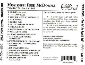 CD Fred McDowell: This Ain't No Rock'n'Roll
