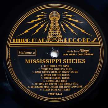 LP Mississippi Sheiks: Volume 2 (Complete Recorded Works Presented In Chronological Order : June 12, 1930 To October 24, 1931)
