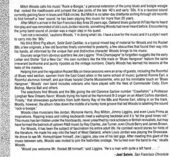 CD Mitch Woods And His Rocket 88's: Solid Gold Cadillac