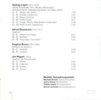 CD György Ligeti: Mobilis Saxophone Quartet