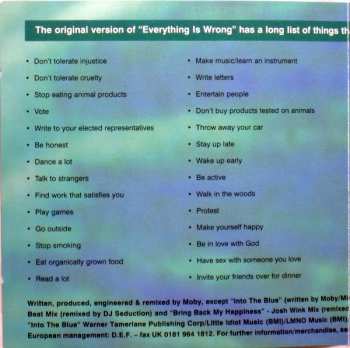 2CD Moby: Everything Is Wrong (DJ Mix Album)