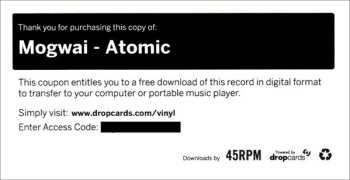 2LP Mogwai: Atomic (A Soundtrack By Mogwai)