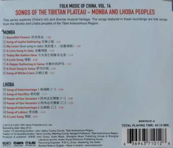 CD Monba: Songs Of The Tibetan Plateau - Monba And Lhoba Peoples