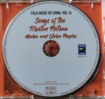 CD Monba: Songs Of The Tibetan Plateau - Monba And Lhoba Peoples