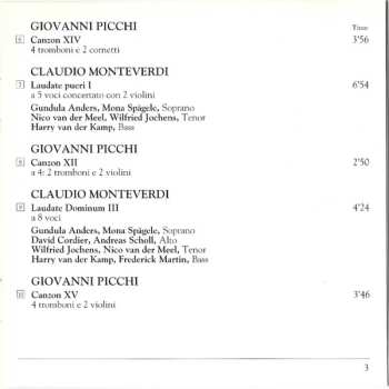 CD Claudio Monteverdi: Selva Morale E Spirituale / Canzoni Da Sonar