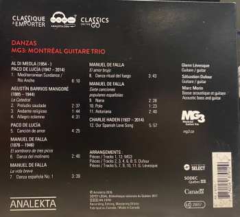 CD Montreal Guitar Trio: Danzas Guitare Espagnole / Spanish Guitar