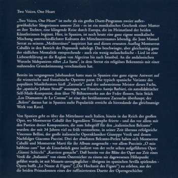 CD Montserrat Caballé: Two Voices, One Heart