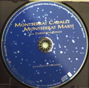 CD Montserrat Caballé: Our Christmas Songs 