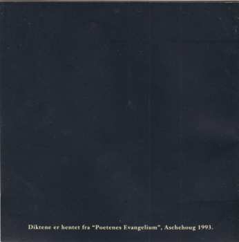 CD Morten Harket: Poetenes Evangelium