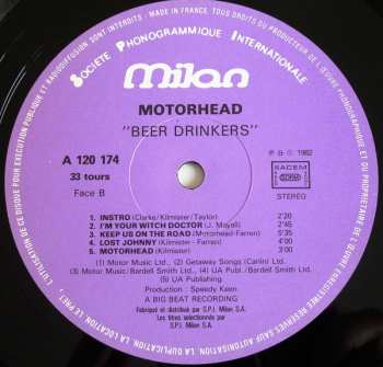 LP Motörhead: Beer Drinkers