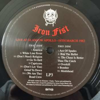 3LP Motörhead: Iron Fist LTD