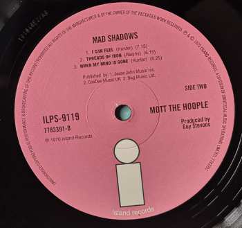 LP Mott The Hoople: Mad Shadows