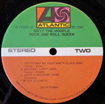 LP Mott The Hoople: Rock And Roll Queen