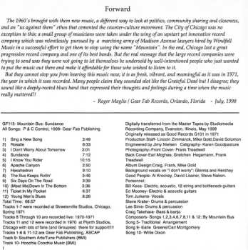 CD Mountain Bus: Sundance