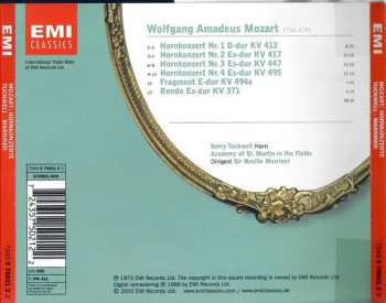 CD Wolfgang Amadeus Mozart: Hornkonzerte Nr.1-4