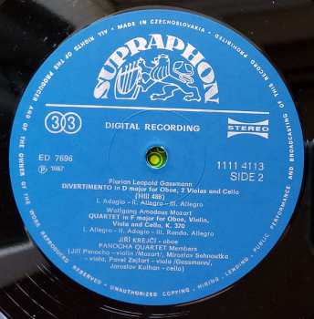 LP Oboe Quartet / Divertimenti
