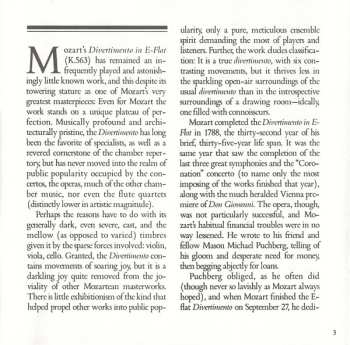 CD Wolfgang Amadeus Mozart: Divertimento, K.563