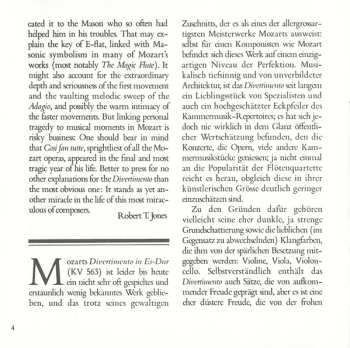 CD Wolfgang Amadeus Mozart: Divertimento, K.563