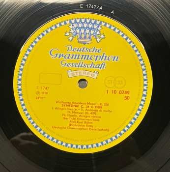LP Berliner Philharmoniker: Symfonie K.338, K.297, K.184