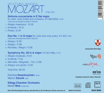 CD Wolfgang Amadeus Mozart: Symphonies & Duo