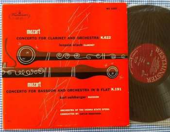 Album Wolfgang Amadeus Mozart: Concerto For Clarinet And Orchestra, K.622 / Concerto For Bassoon And Orchestra In B Flat, K.191